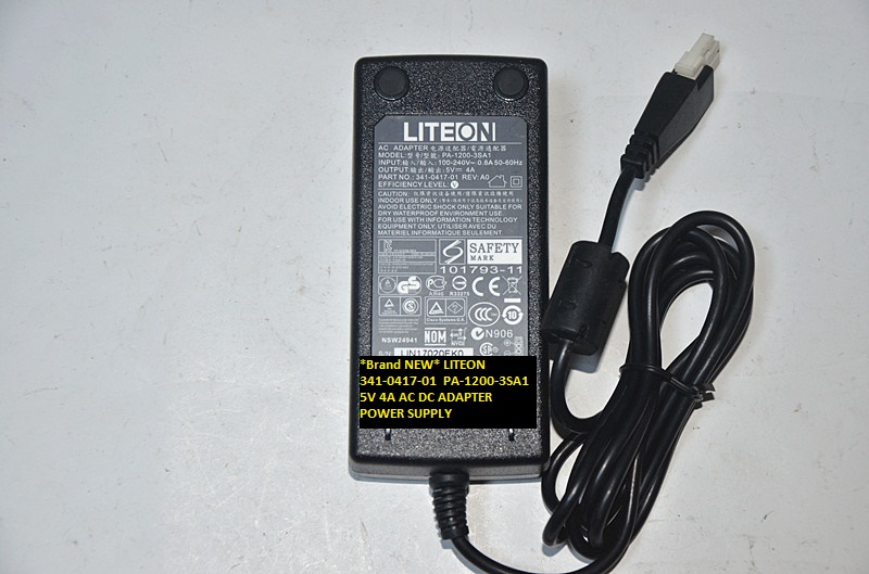 *Brand NEW* LITEON 5V 4A PA-1200-3SA1 341-0417-01 AC DC ADAPTER POWER SUPPLY